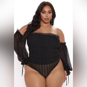 Seek Me Out Off Shoulder Bodysuit